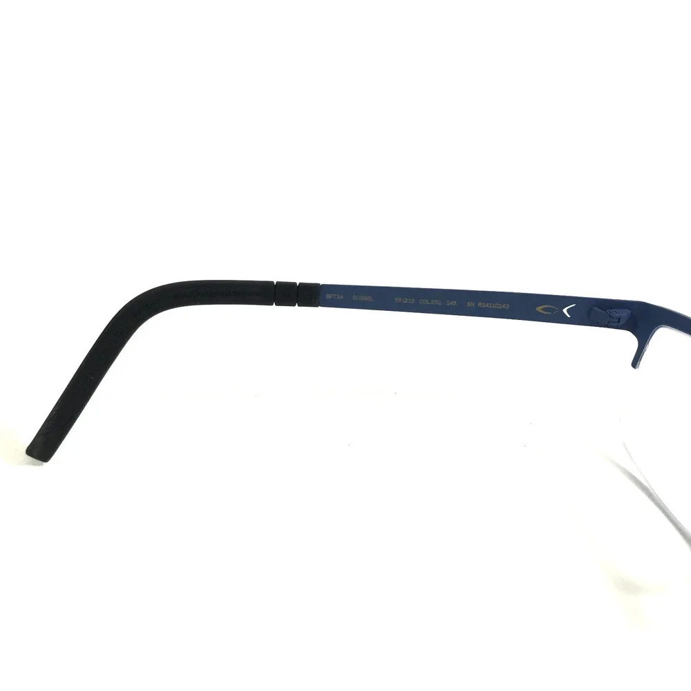 Blackfin Eyeglasses Frame BF734 RUSSEL COL.551 Blue Rectangle Half Rim 55-16-145